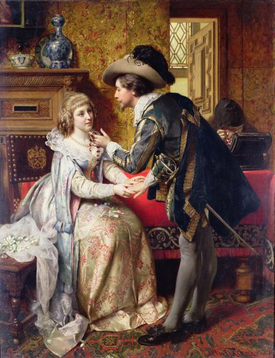 The Wedding Present, 1874 by Pierre Jan van der Ouderra